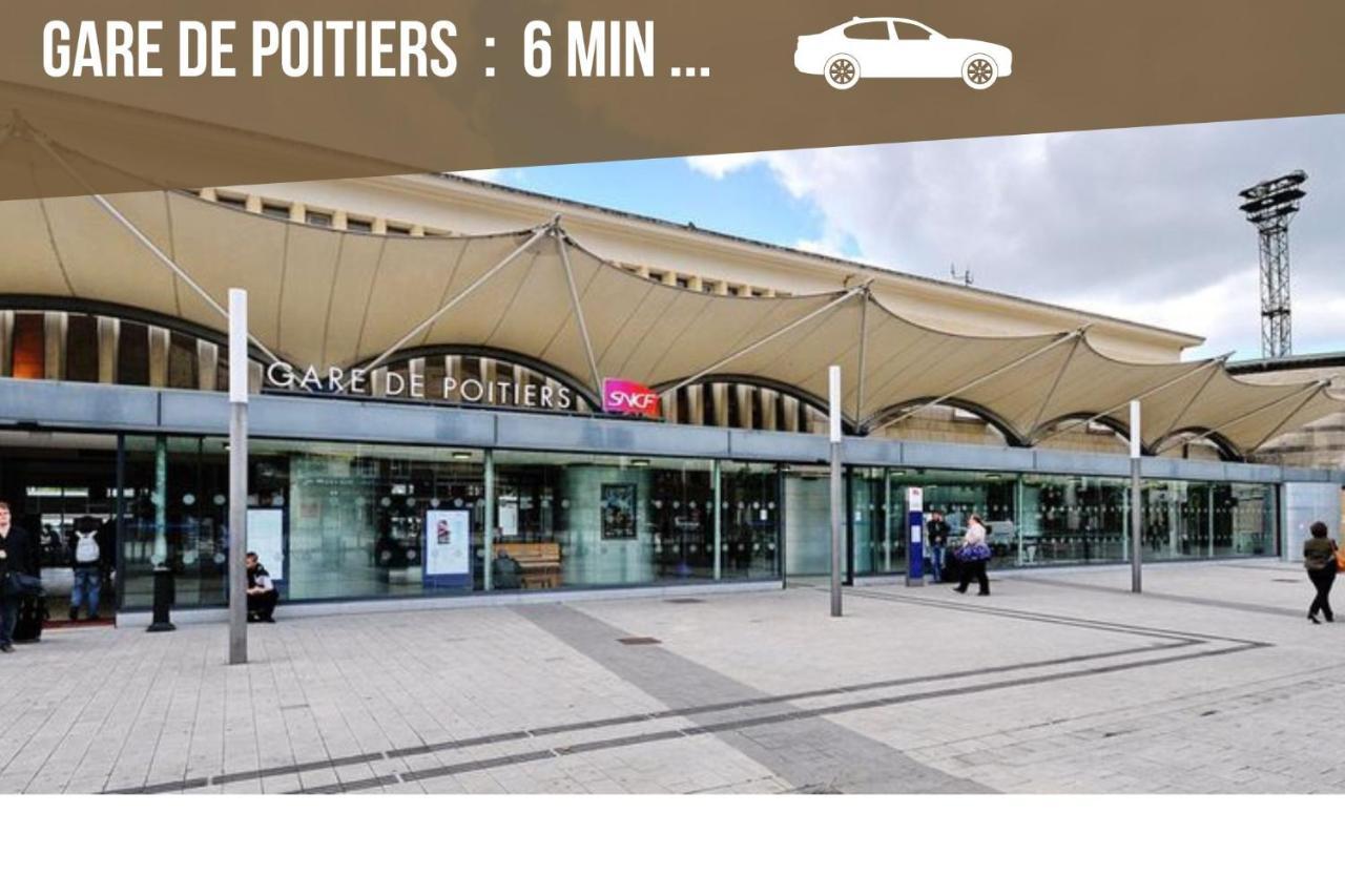 Bellejoie - Appartement T3- Poitiers Sud - Direct Futuroscope - Parking Et Wifi Gratuit Exteriör bild